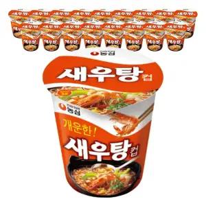 농심 새우탕컵, 67g, 18개