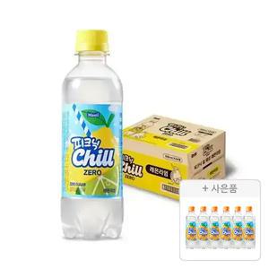 피크닉 칠 CHILL 제로 레몬라임 350ml, 24개+증정(피크닉 칠 오렌지 350ml, 6개)