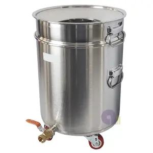 스텐잔반통4호/25갈론/잔반수거통/음식물수거함/음식물쓰레기통/잔반쓰레기통/음식물수거대/국내생산