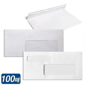 창봉투 100매 원창 투창(2)이중창 창문봉투 단창 접착식 대량 우편 발송 정서행동특성검사