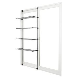 웰렉스 발코니빨래건조대 BCG1022-3(1000) 최대높이 220cm, 3단선반 100cm