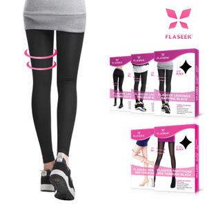 압박레깅스 냅핑(기모)-블랙