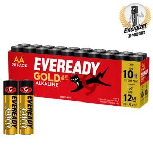 에너자이저 EVR 알카라인 건전지 AA 20알