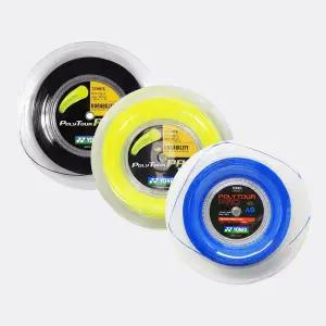 요넥스 폴리투어 프로 1.20 1.25 블랙 옐로우 블루 200m 릴