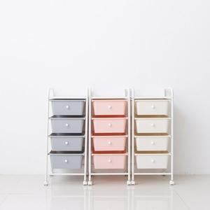 [이소품]트롤리 이동식 4단 수납장