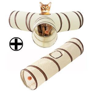 고양이 터널 큐브 타워 캣잎 장난감