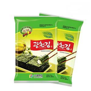 소문난 광천김 올리브 녹차 전장김(소) 25g x 20봉