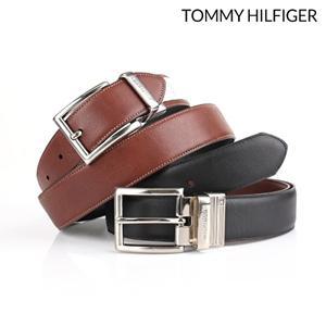[타미힐피거(잡화)][타미힐피거(잡화)]타미힐피거 벨트] Black Tan 벨트(08-4647-13)