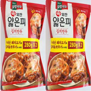 해태 고향만두 속 알찬 얇은피 김치만두(280gx2개)x2개