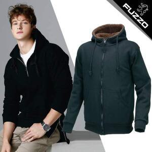 [푸조] 기모 양털 후드 자켓 (FZ324-3) 카치온그레이_신