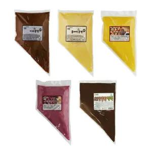 커피 콩빵 반죽 1kg, 커피 플레인 바나나 자색 고구마 초코 5가지 맛