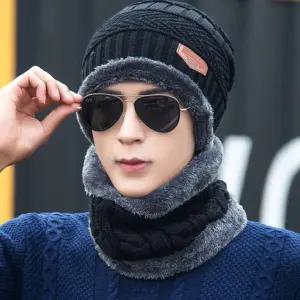 니트 털비니 넥워머 세트/ 겨울 철벽방어 방한 남성 남자 여성 털 기모 모자