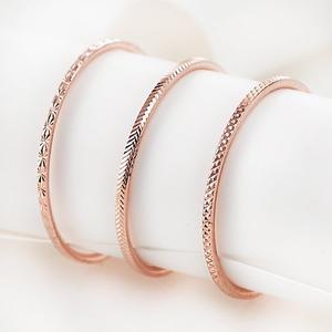 [새미쥬얼리]14k 쓰리컷팅 볼륨 실반지