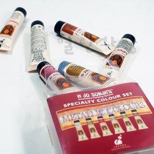 조소냐[JO SONJAS] 아크릴물감 6색 20ml 세트(Metallic 칼라) 펄칼라