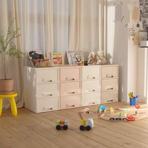 [리빙숲]국산 온도 플라스틱 서랍장 3단 대형/수납장/수납정리함/틈새서랍장