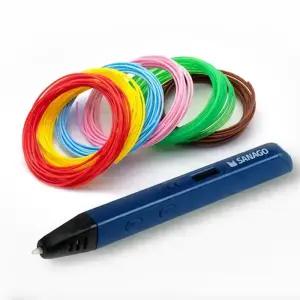 사나고 3D펜 고급형 네이비 PLA 필라멘트 10색 세트