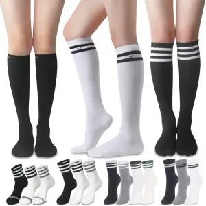 여자 삼선 헬스 레깅스 스포츠 중목 장목 양말 니삭스 반장 무지 반양말