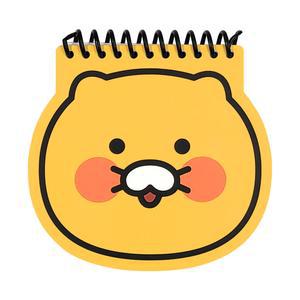 카카오프렌즈 춘식이 수첩 얼굴 얼굴모양