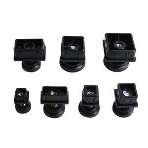 각파이프 캡 조절발(사각) 사각 각관 다리 높이조절 가구 진열대 수평 조절대 볼트 다리발 마개 가구부속