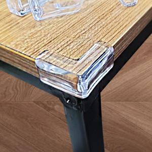 투명 모서리 코너보호대 사각 쿠션 4P