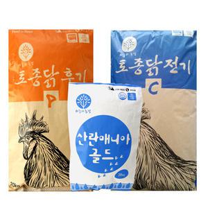 한일닭사료  닭모이 병아리 산란용 가루 펠렛
