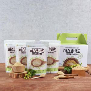 [아름다운가게] 마스코바도 선물세트500g*4개 비정제원당 갈색설탕 사탕수수당 공정무역