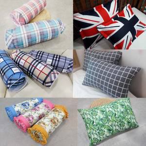 베개커버 안감있음 순면 피그먼트 옥스포드 둥근베개 원형 커버 솜 40x60 50x70