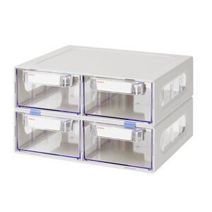 시스맥스 시스템 멀티박스 대형 4단 정리함 데스크 보관함 책상 가정용 사무용