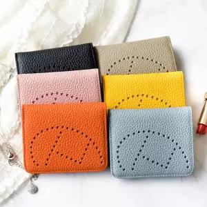 소가죽 여성 명품지갑 반지갑 브랜드 카드 지폐 W9142