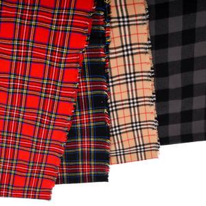 한일합섬 아크릴 100% 원단 북유럽 클래식 체크 대폭 기모 스코틀랜드 타탄 체크 무릎 항공 담요 원단