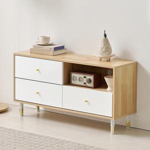 키니 오픈 3서랍 거실장 1000 티비다이 셋톱박스 선반 미니 tv장식장