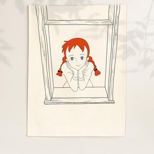 빨간머리앤 대형 패브릭 포스터 두꺼비집가리개 아이방 인테리어 그림 액자