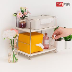 모던 모듈선반 2단 /다용도 정리 수납 화장품 정리대 주방 접시