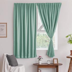 [라이크홈]손쉽게 붙이는 데일리 암막커튼 작은창 밀키민트