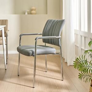 [퍼니츠]도노체어 가죽쿠션 팔걸이의자 철제의자 카페의자 커피숍 매장 인테리어 업소용