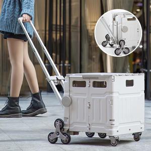 캠프타임 접이식 박스카트 폴딩 카트 쇼핑 장바구니 8W-62