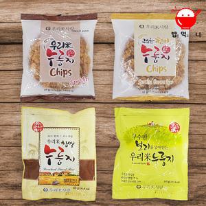 100% 국내산 쌀 현미 보리 찹쌀 누룽지칩 (60gx20봉지)