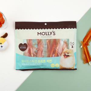 [몰리스] 화이트스틱껌 소프트 치킨 400g