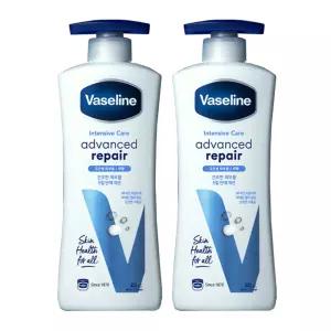바세린 인텐시브 케어 어드밴스드 리페어 로션 400ml X 2개