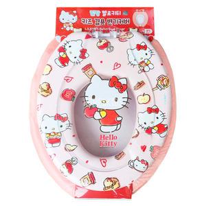 헬로키티 키즈겸용 변기커버 U형 대형