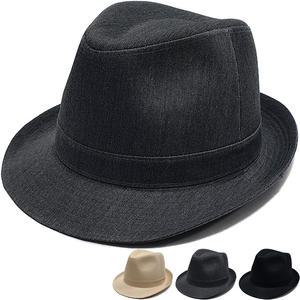 이럭셔리클럽 대두용 빅사이즈 면무지 페도라 중절모-CAP181124