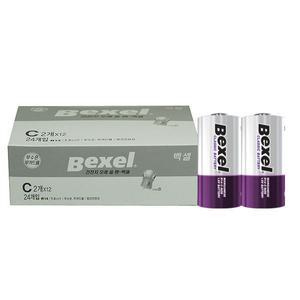 벡셀 C형 망간건전지 1BOX(24알)