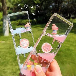 오일 타이머 오일멍 물멍 유리 액체 모래 시계 선물