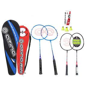 주니어 아동 가족용 미니 배드민턴 라켓 세트