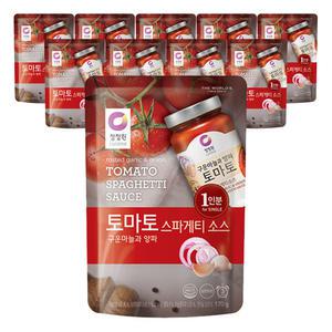 청정원 싱글파우치 토마토소스, 170g, 10개