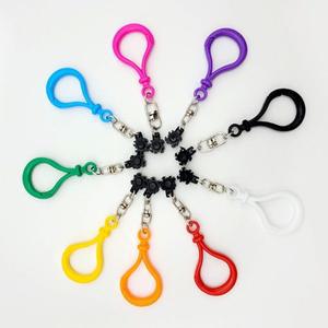 [기타]디폼블럭 연결 가방고리 색상랜덤 (10개입) 10mm  A타입 디폼블럭 전용