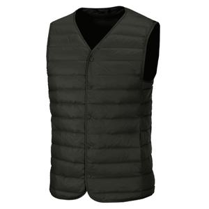 [데피]패딩 브이넥 조끼(DW670) 블랙