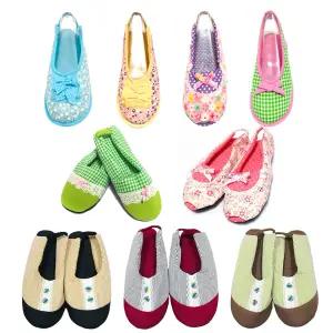 어린이집교사실내화 덧신 유치원 보육 선생님 층간소음 미끄럼 방지 거실화 천 슬리퍼