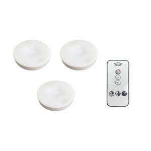 백화상점 리모컨포함 터치라이트 충전형, 전구색, 3개