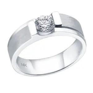 갤러리아 [비앤비골드] 14K 모이사나이트 무광 평자 반지 RCW37849